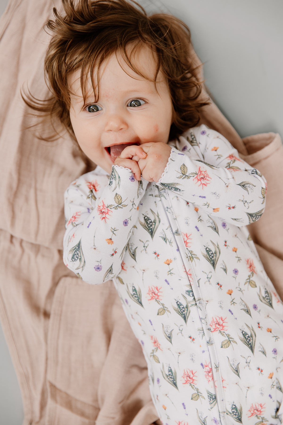 Ruby Footed Onesie