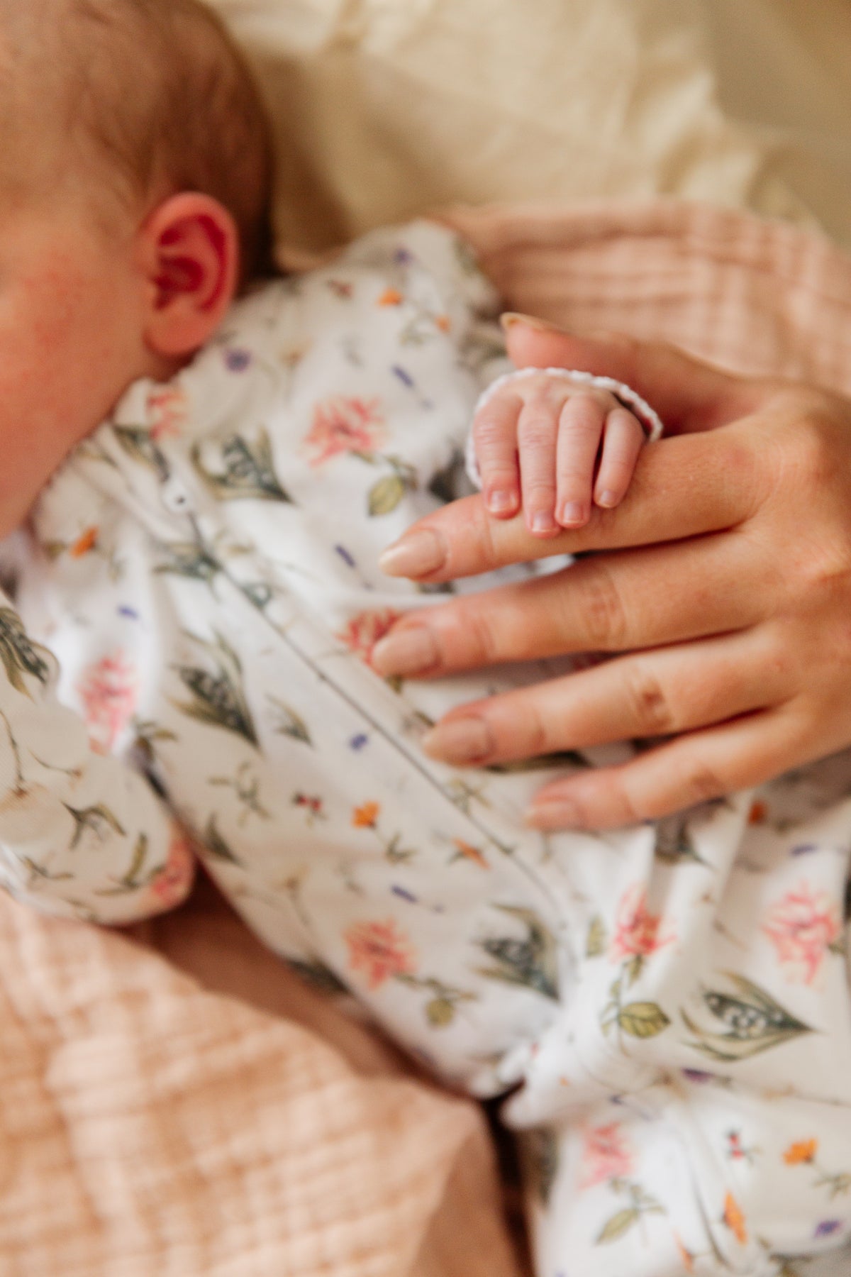 Ruby Footed Onesie