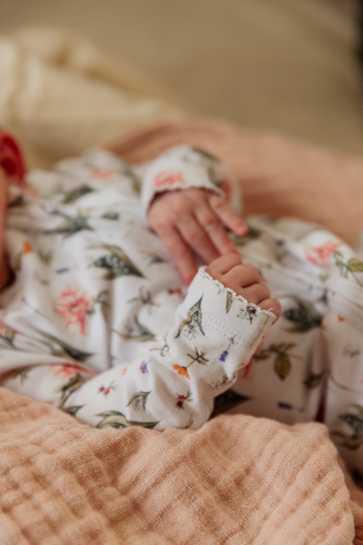 Ruby Footed Onesie
