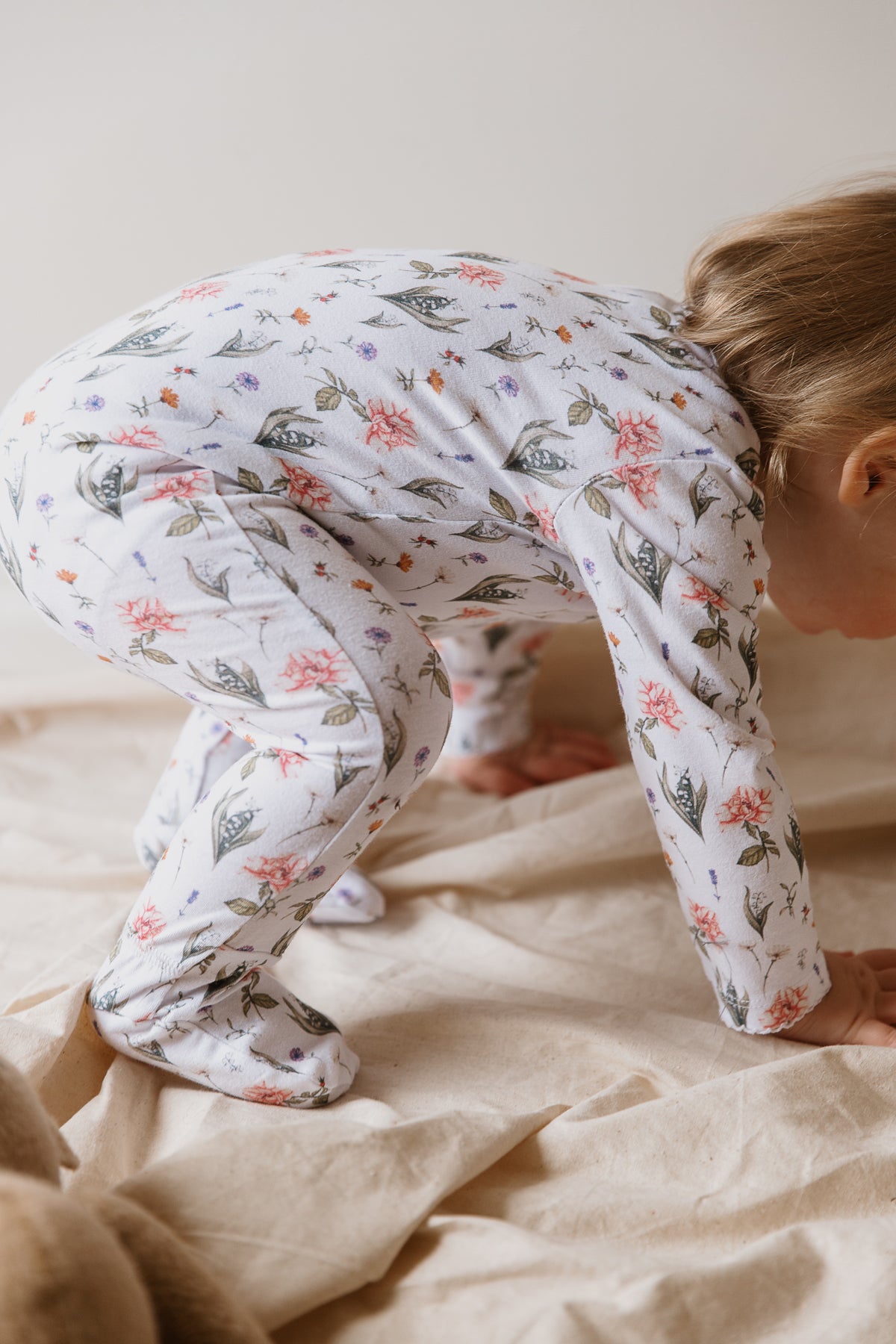 Ruby Footed Onesie