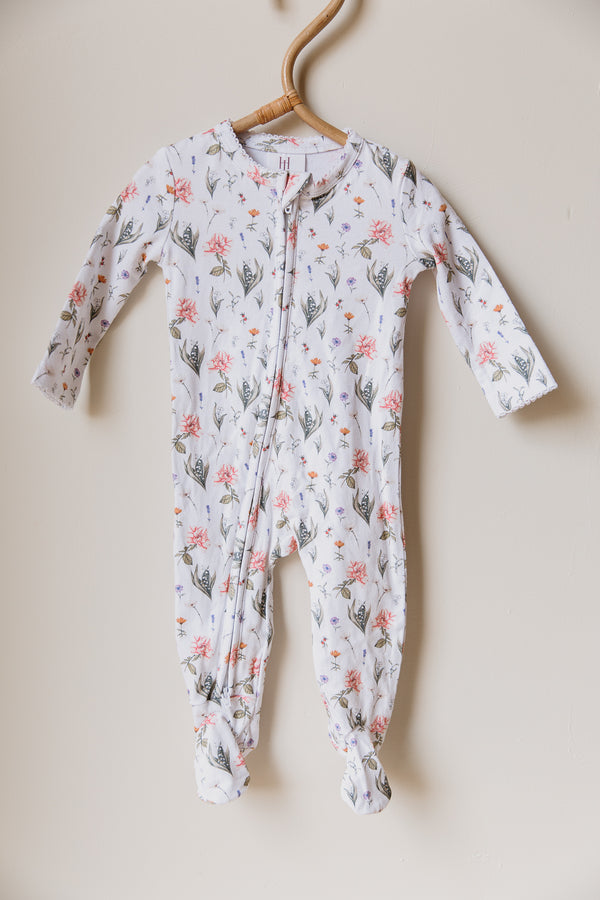 Ruby Footed Onesie