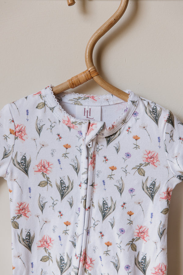 Ruby Footed Onesie