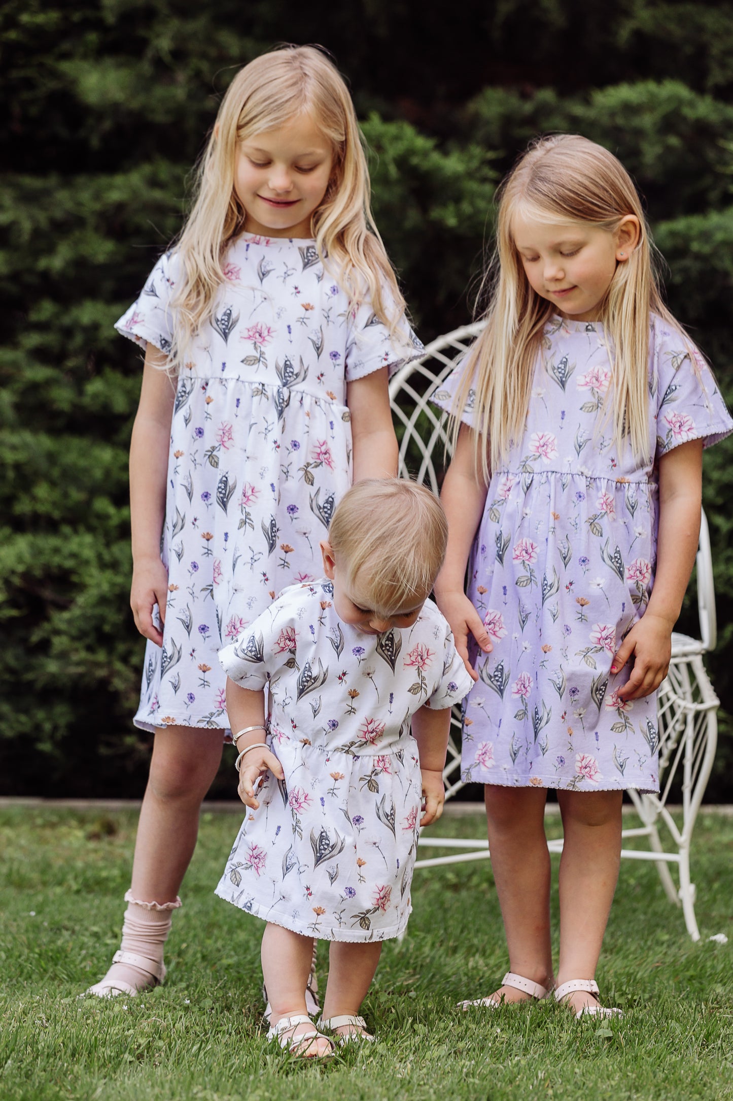 Maisie Tee Dress -White Flora