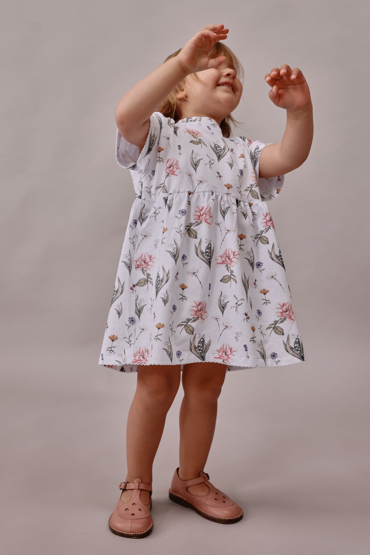 Maisie Tee Dress -White Flora