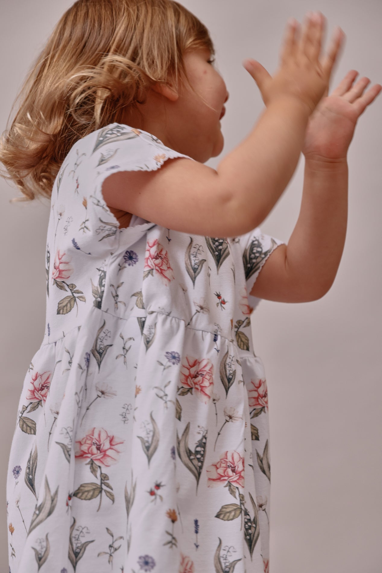 Maisie Tee Dress -White Flora