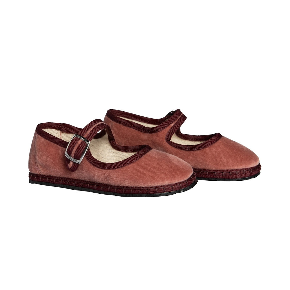 Marie Antoinette Velvet Mary Jane ballet flats