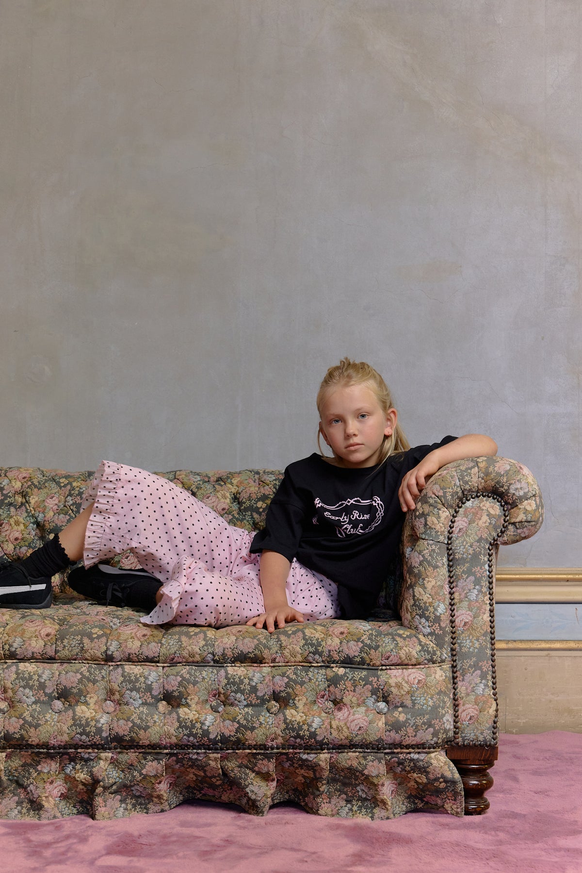 Kids cotton graphic t-shirt with Early Risers Club print. Soft, slightly heavier weight fabric with relaxed fit for everyday wear.