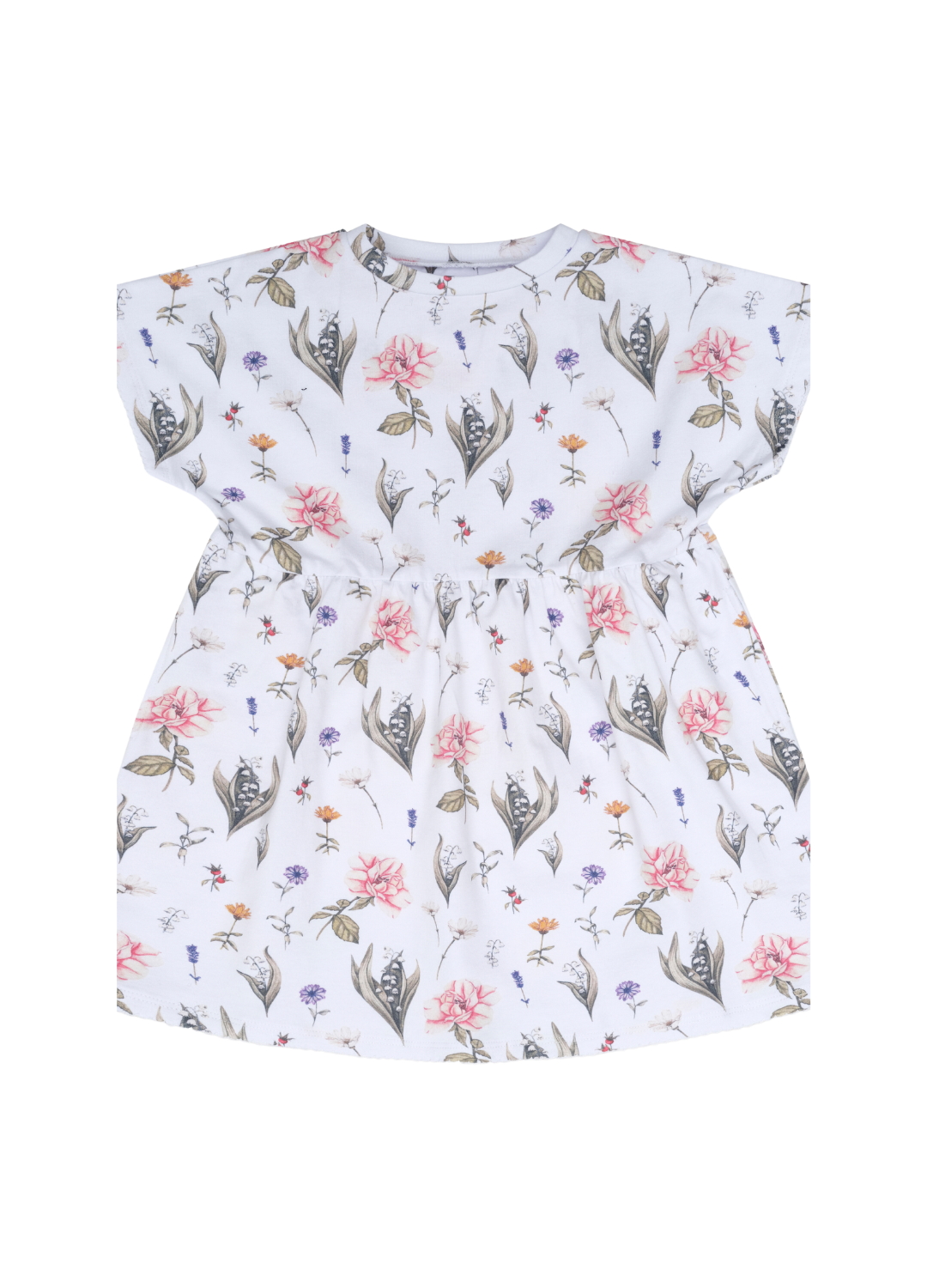 Maisie Tee Dress -White Flora