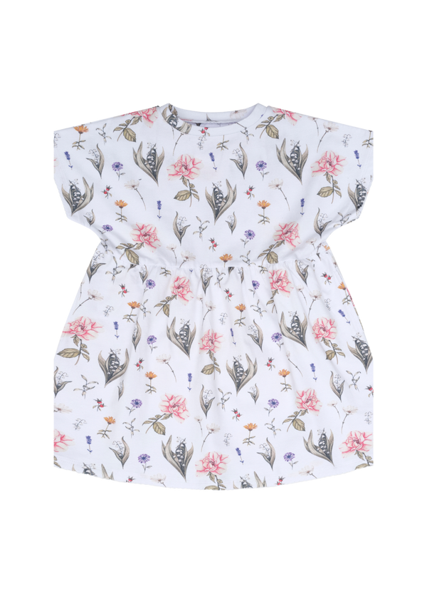 Maisie Tee Dress -White Flora