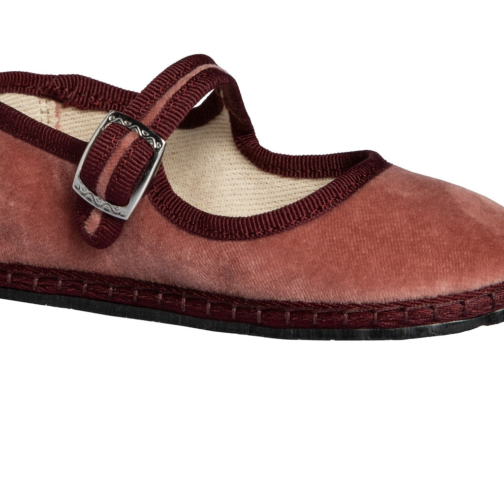 Marie Antoinette Velvet Mary Jane ballet flats